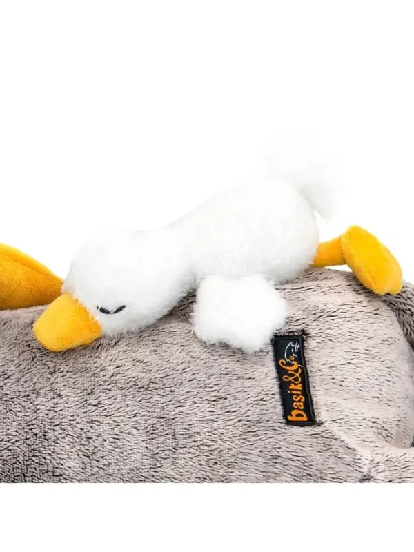 Мягкая игрушка &laquo;Кот Басик&raquo; сонный, с гусиком, пижамница, 50 см