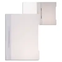 Папка - скоросшиватель Calligrata, А4.160 мкм, белая, прозрачный верх