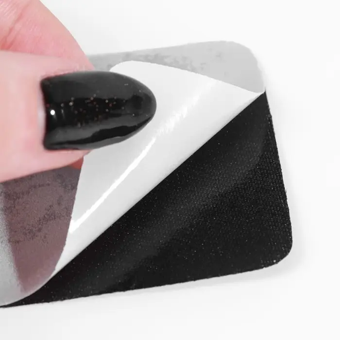 Заплатки для одежды, 5.5&times;5.5 см, клеевые, пара, чёрные