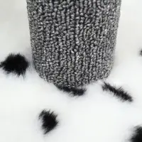 Домик для кошек с когтеточкой, 35&times;45&times;75 см, квадратный, 3х-этажный, ковролин, цвет МИКС