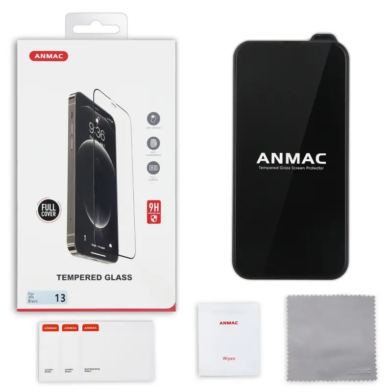 Защитное стекло iPh 13/13 Pro/14/16e Full Cover ANMAC Арт. 1137141 Защитное стекло iPh 13/13 Pro/14/16e Full Cover ANMAC Арт. 1137141
