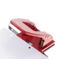 Дырокол на 30 листов, большой, металлический, с металлической линейкой, МИКС