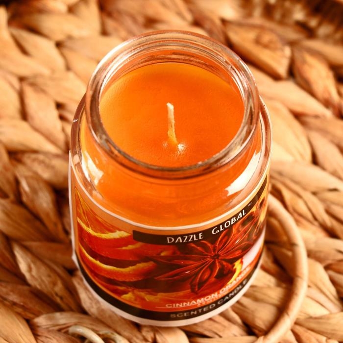 Свеча в банке 11х5,5 см Cinnamon orange 140 мл Свеча в банке 11х5,5 см Cinnamon orange 140 мл