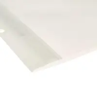 Папка-скоросшиватель с перфорацией Calligrata, А4, 180 мкм, белая с прозрачным верхом