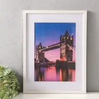 Фоторамка для фото 30х40 см, с паспарту 21х30 см, Lumo, белый