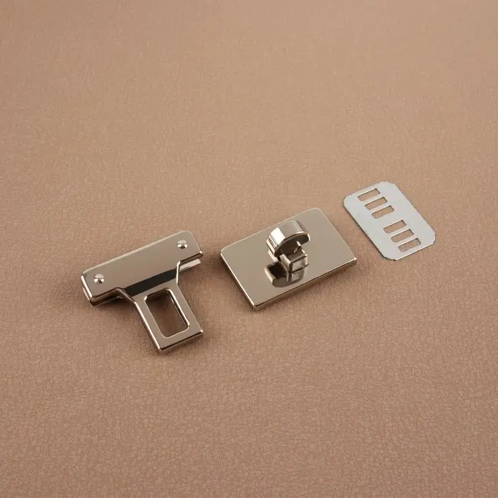 Застёжка для сумки, 3.3×3.3 см, цвет серебряный Застёжка для сумки, 3.3×3.3 см, цвет серебряный