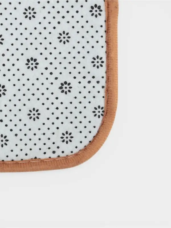 Коврики для ванной и туалета Доляна &laquo;Камни&raquo;, 2 шт., 40&times;50, 50&times;80 см, бежевые