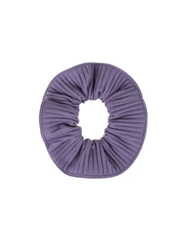 Резинка для волос QF &laquo;Орбита&raquo;, текстура полоска, 10 см, серо-сиреневая