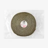 Лента с имитацией страз, 4 см, 9&plusmn;1 м, цвет золотой