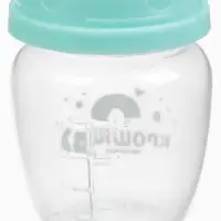 Бутылочка для кормления малыша Крошка Я Basic, классическое горло, от 0 мес., 60 мл (мерная шкала до 40 мл), цвет бирюзовый