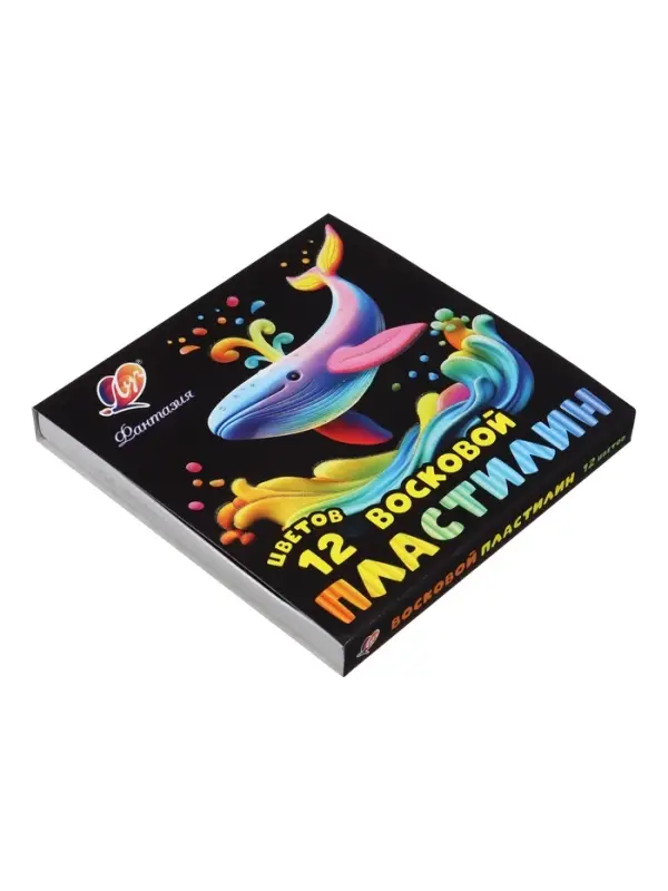 Пластилин мягкий (восковой) &laquo;Луч. Фантазия&raquo;, 12 цветов, 180 г, со стеком, МИКС