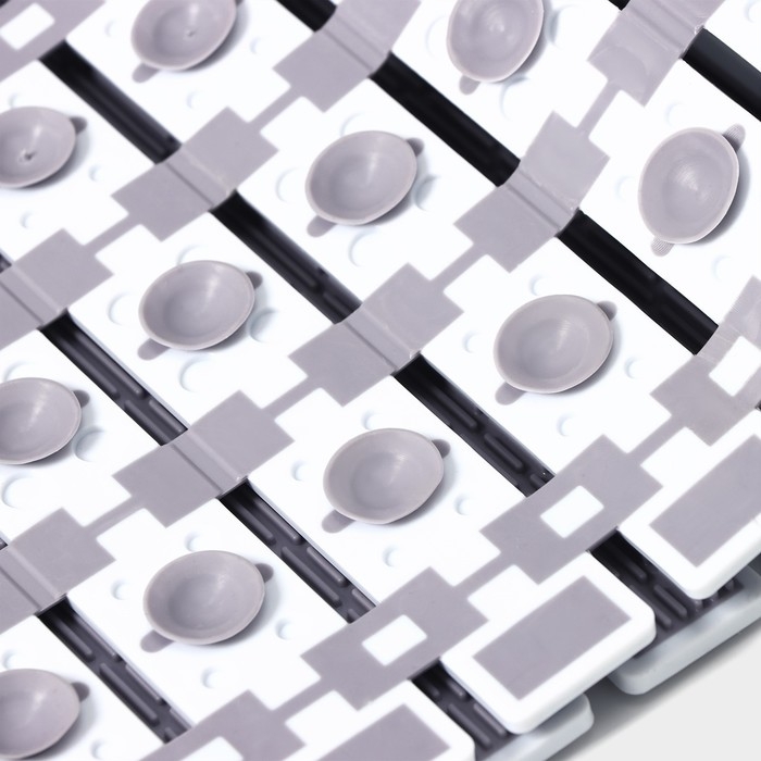 Коврик противоскользящий в ванну на присосках SAVANNA, 40×68 см, цвет серый Коврик противоскользящий в ванну на присосках SAVANNA, 40×68 см, цвет серый