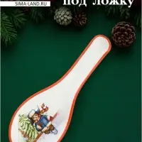 Подставка под ложку "Московский мишка" 24,5x10x2,1 см