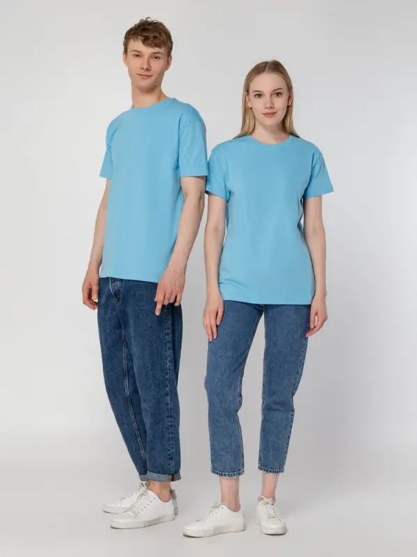 Футболка унисекс T-bolka 160, голубая, размер S Футболка унисекс T-bolka 160, голубая, размер S