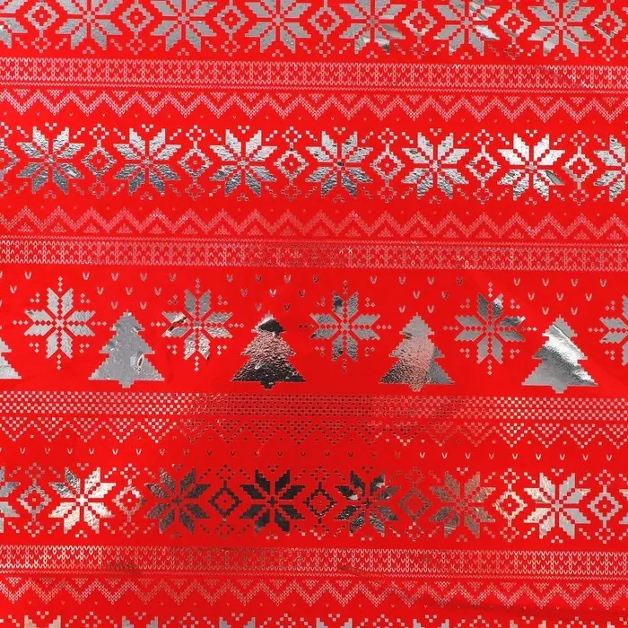 Плёнка упаковочная голография «Вязка», 100 х 70 см