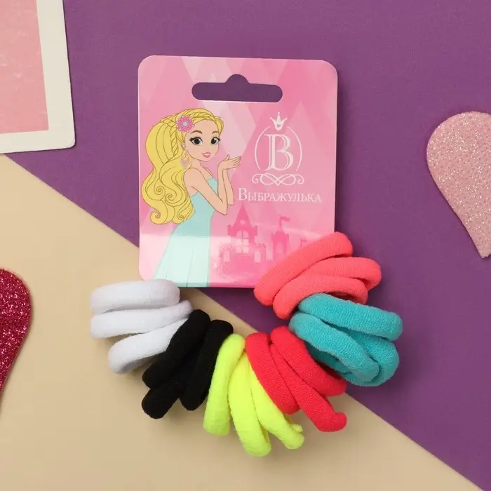 Резинка для волос  Резинка для волос "Спорт" (набор 18 шт) классик колор галант, 2,5 см