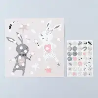 Аппликация с наклейками &laquo;Волшебные зайки&raquo; 20&times;20 см 1 шт.