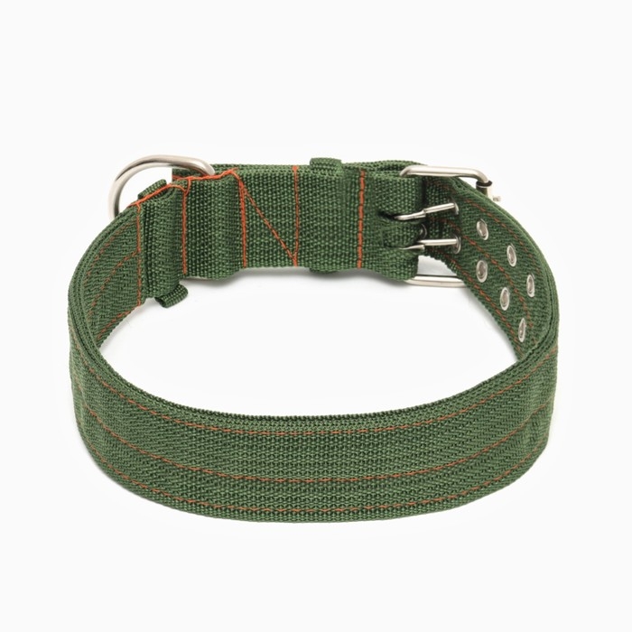 Ошейник четырехслойный, 80 х 4,9 см, ОШ 65-75 см, полиэстер, зелёный Ошейник четырехслойный, 80 х 4,9 см, ОШ 65-75 см, полиэстер, зелёный