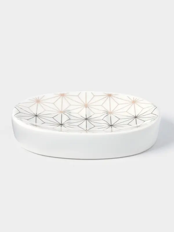 Набор аксессуаров для ванной комнаты Доляна &laquo;Андромеда&raquo;, 3 предмета, дозатор 250 мл, мыльница, стакан, белый