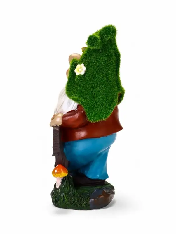 Садовая фигура - фонарь &laquo;Гном Welcome&raquo; 9&times;15&times;25 см, Greengo