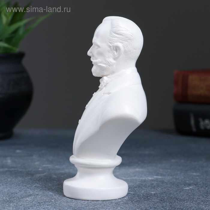 Бюст Чайковский 9,5х13,5х5см белый Бюст Чайковский 9,5х13,5х5см белый