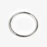 Кольцо литое TEIRA, для сумки, d=35/40 мм, набор 2 шт., 3.1 г, s=2.5 мм, цвет серебряный