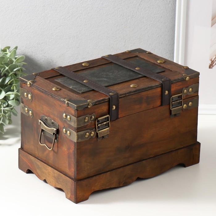 Шкатулка сундук дерево  Шкатулка сундук дерево "Ремо" 29х18х18 см