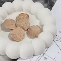 Пуговицы на ножке, металлические, &laquo;Геометрия&raquo;, d=25 мм, набор 5 шт., цвет золотой