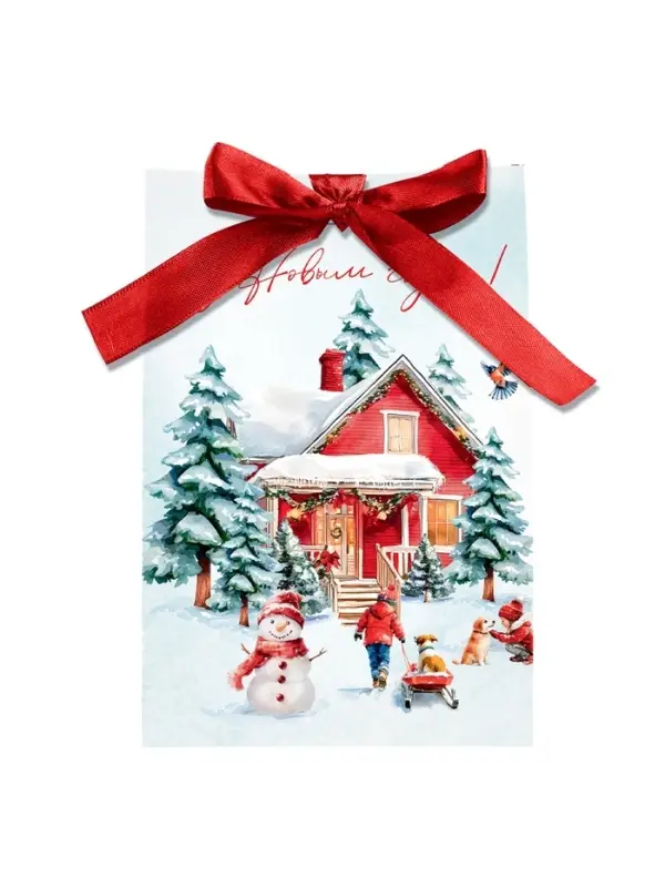 Пакет подарочный с лентой «С Новым годом», 13 × 19 × 9 см Пакет подарочный с лентой «С Новым годом», 13 × 19 × 9 см