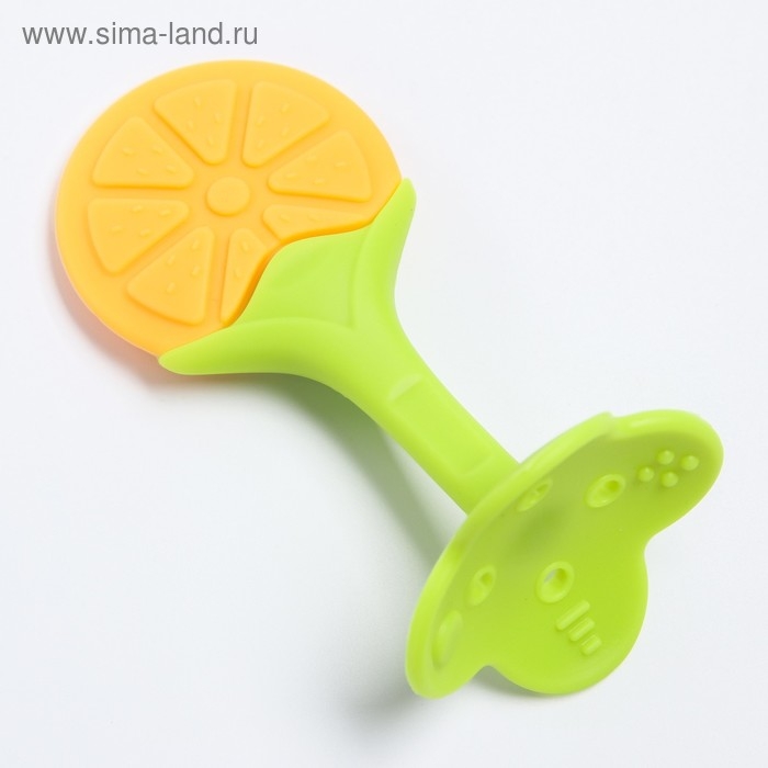 Прорезыватель силиконовый «Апельсин», на ножке, Крошка Я