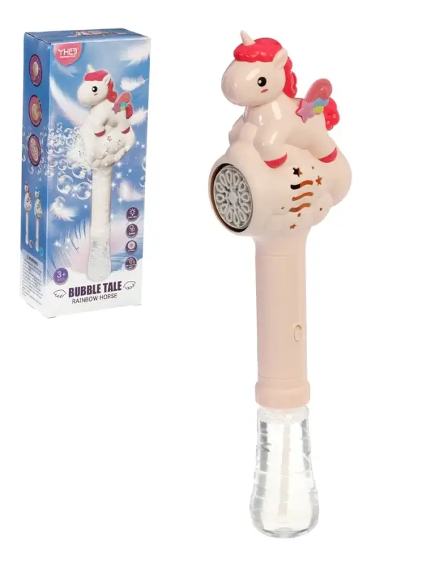 Генератор мыльных пузырей "Пони", световые эффекты, работает от батареек