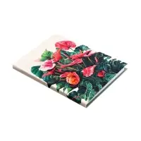 Блокнот А6, 64 листа в клетку &laquo;Цветы&raquo;, твёрдая обложка, глянцевая ламинация