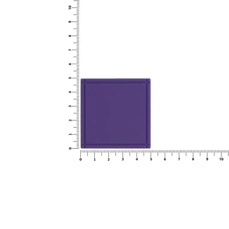 Лейбл из ПВХ Dzeta, L, фиолетовый