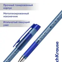 Ручка шариковая ErichKrause. ULTRA-30 Gold Stick&Grip Classic, синий стержень, узел 0.7 мм, резиновый упор