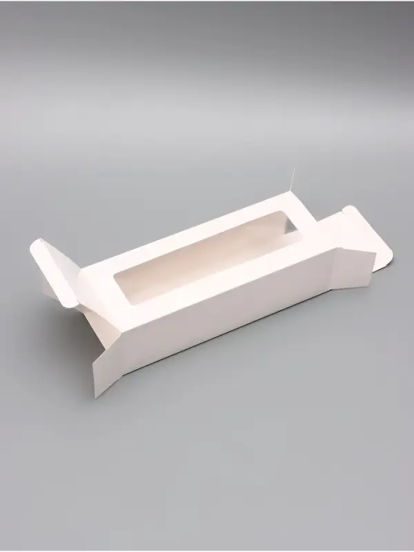 Коробка с окном под рулет, белая, 26×10×8 см, МИКС Коробка с окном под рулет, белая, 26×10×8 см, МИКС