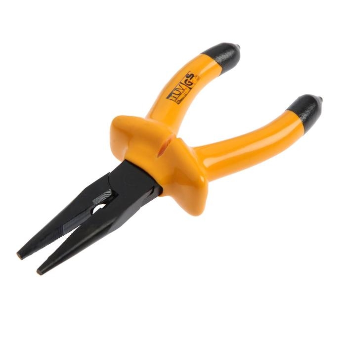 Длинногубцы диэлектрические ТУНДРА, изолирующие рукоятки из резины до 1000 В, 160 мм Длинногубцы диэлектрические ТУНДРА, изолирующие рукоятки из резины до 1000 В, 160 мм