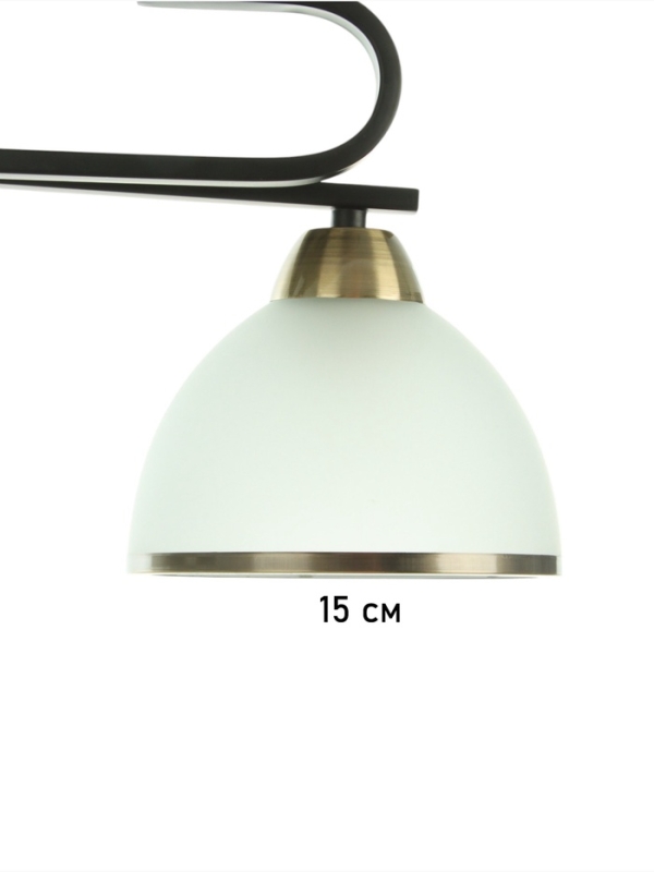 Люстра Люстра "Рендо" 2хЕ27 40Вт черно-бронзовый 44х15х23 см