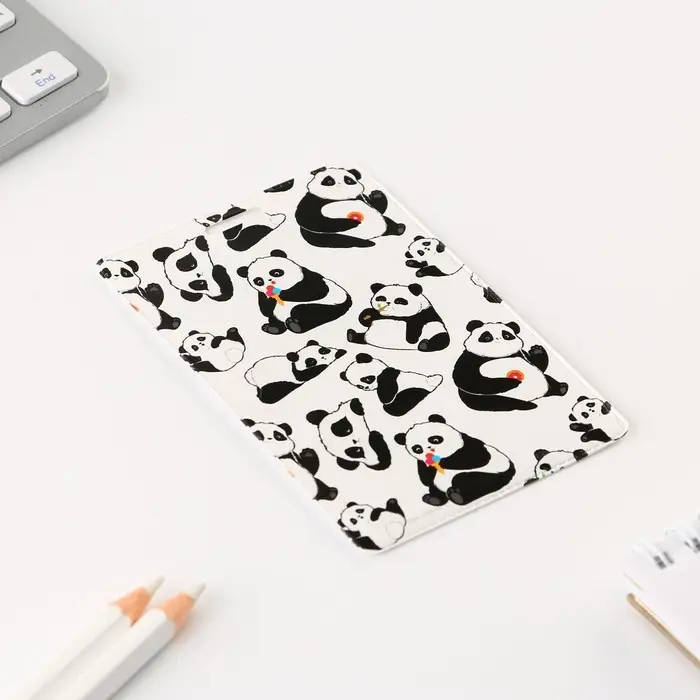Чехол для бейджа «Панды» , 6,5 × 10,5 см Чехол для бейджа «Панды» , 6,5 × 10,5 см