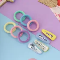 Набор для волос «Аделия»: 10 резинок 3 см, 4 невидимки 3.5 см, классик колор, МИКС