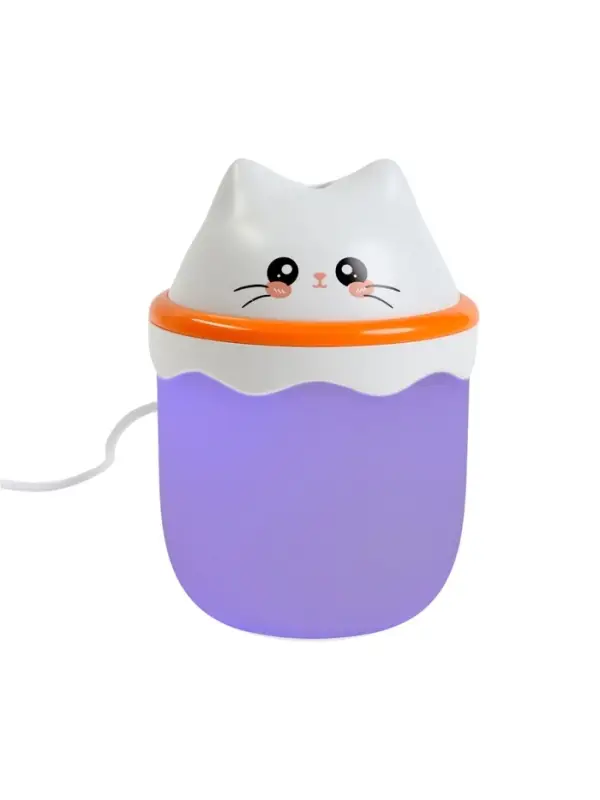 Увлажнитель HM-16 "Котенок", ультразвуковой, 0.21 л, подсветка, USB ( в комп-те)