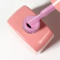 Гель лак для ногтей, однотонный, трехфазный, 10 мл, LED/UV, сиреневый (153)