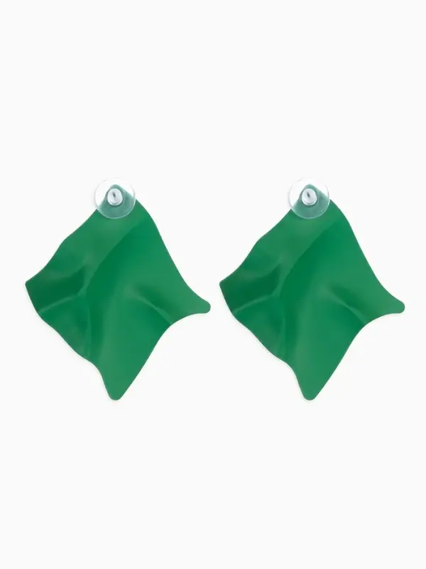 Серьги металл &laquo;Яркость&raquo;, ромб, тёмно-зелёные