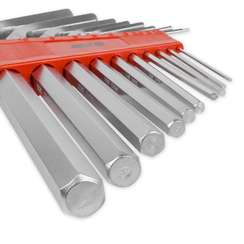 Набор ключей торцевых шестигранных удлиненных 10 предметов (1,5-12мм) AVS HKS-10L