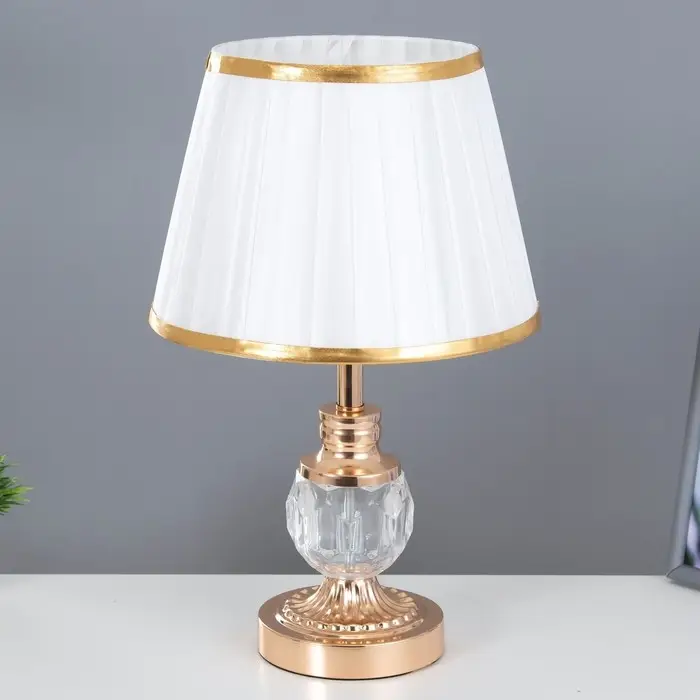 Настольная лампа Настольная лампа "Флойз" Е27 40Вт золото 24х24х38 см RISALUX