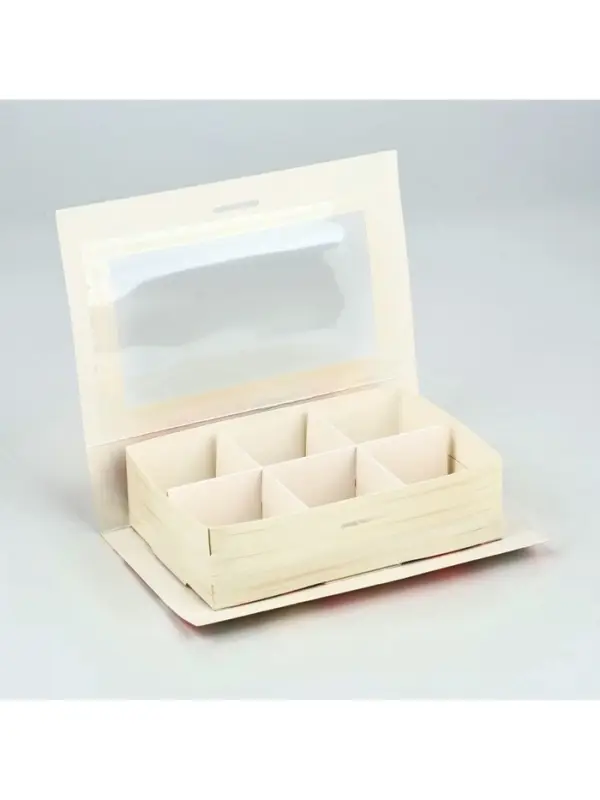 Коробка под 6 конфет с ячейками &laquo;Самой прекрасной&raquo; 14.5&times;9.5&times;3.5 см