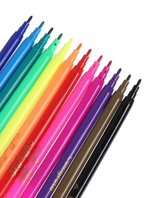 Фломастеры 12 цветов TOP Calligrata, в блистере