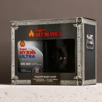 Подарочный набор Super ulra, гель для душа канистра 500 мл и стакан с пулей, HARD LINE