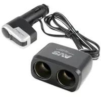 Разветвитель прикуривателя AVS 12/24 (на 2 выхода+USB) CS213U
