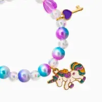 Браслет детский «Выбражулька», единорог, корона, бант, цветной Браслет детский «Выбражулька», единорог, корона, бант, цветной