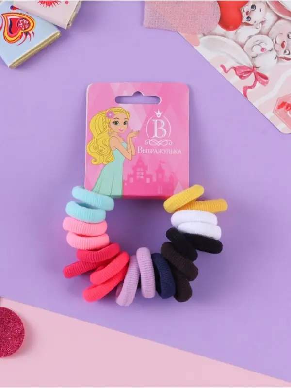 Резинка для волос Резинка для волос "Махрушка" (набор 20 шт) 1 см